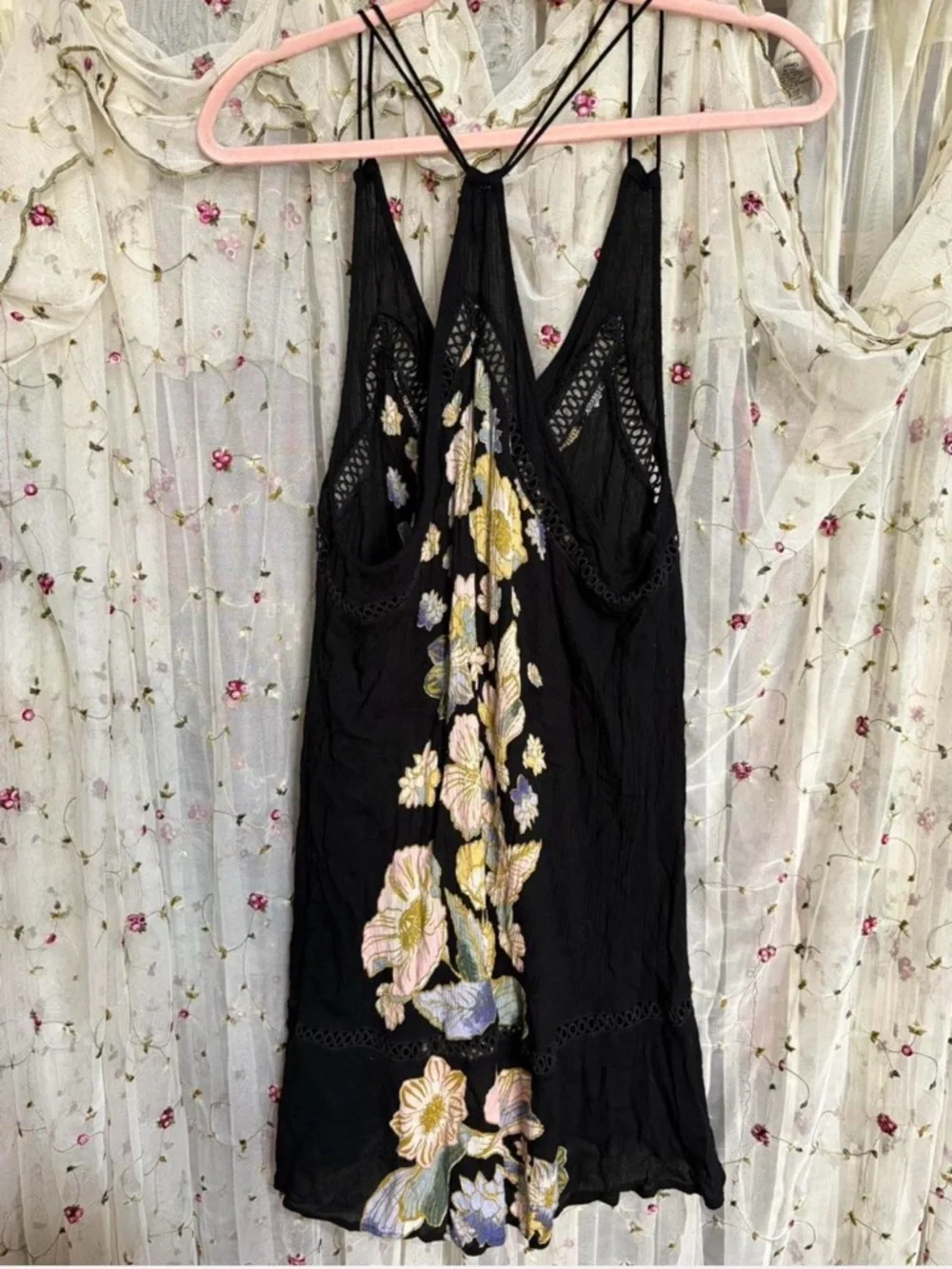 Free People "Willow" Embroidered Slip Dress - Picture 3 of 6